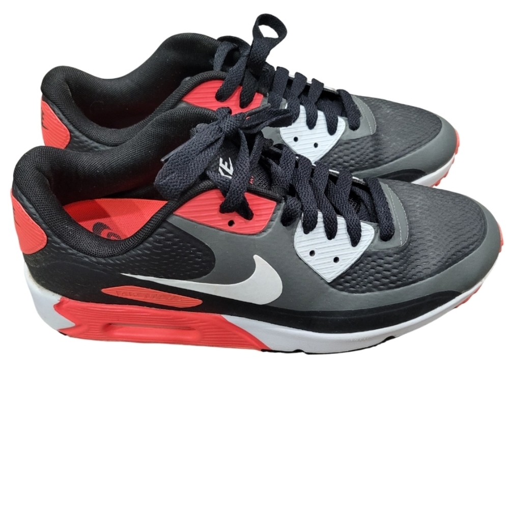 Nike Men's Black & Orange Sneakers - Men's Size 9.5